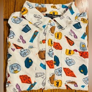 Disney Her Universe Zootopia Short Sleeve Button Down Top, size 2X